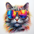 Cool cat en pleine lumière