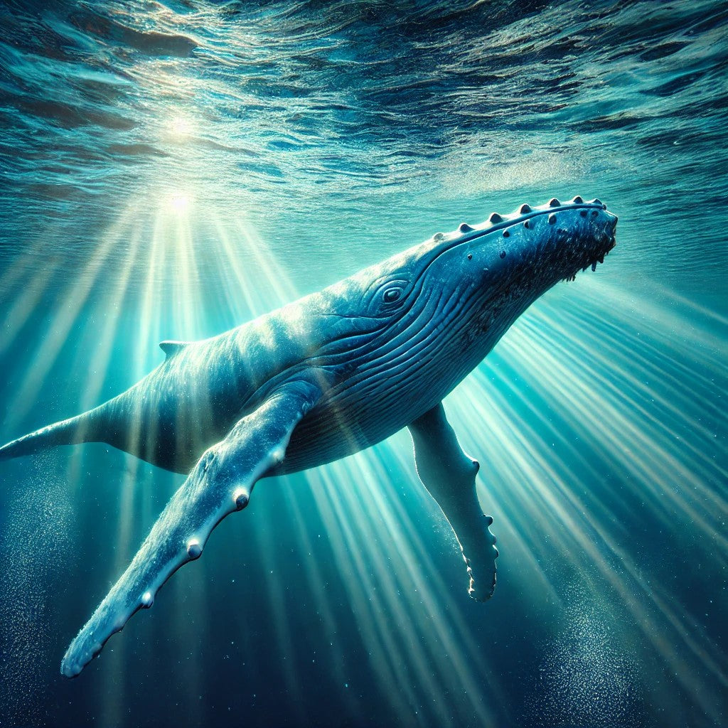 L'élégance de la baleine sous la surface de l'eau