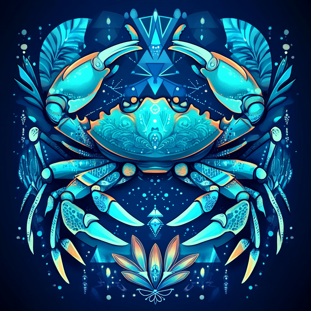 Beauté graphique d’une créature marine