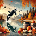 Automne et acrobatie marine