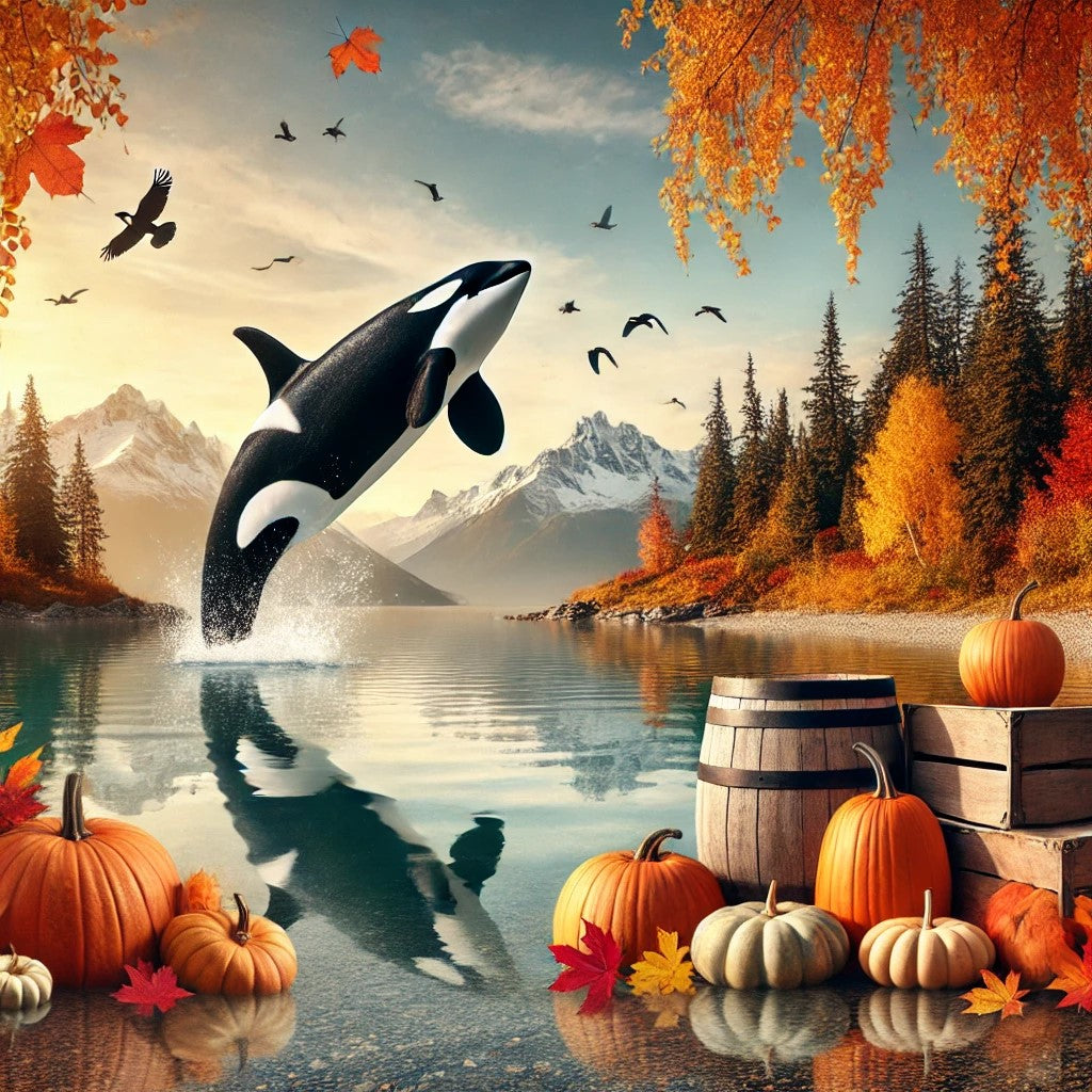 Automne et acrobatie marine