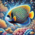 L'élégance de l'Angelfish royal
