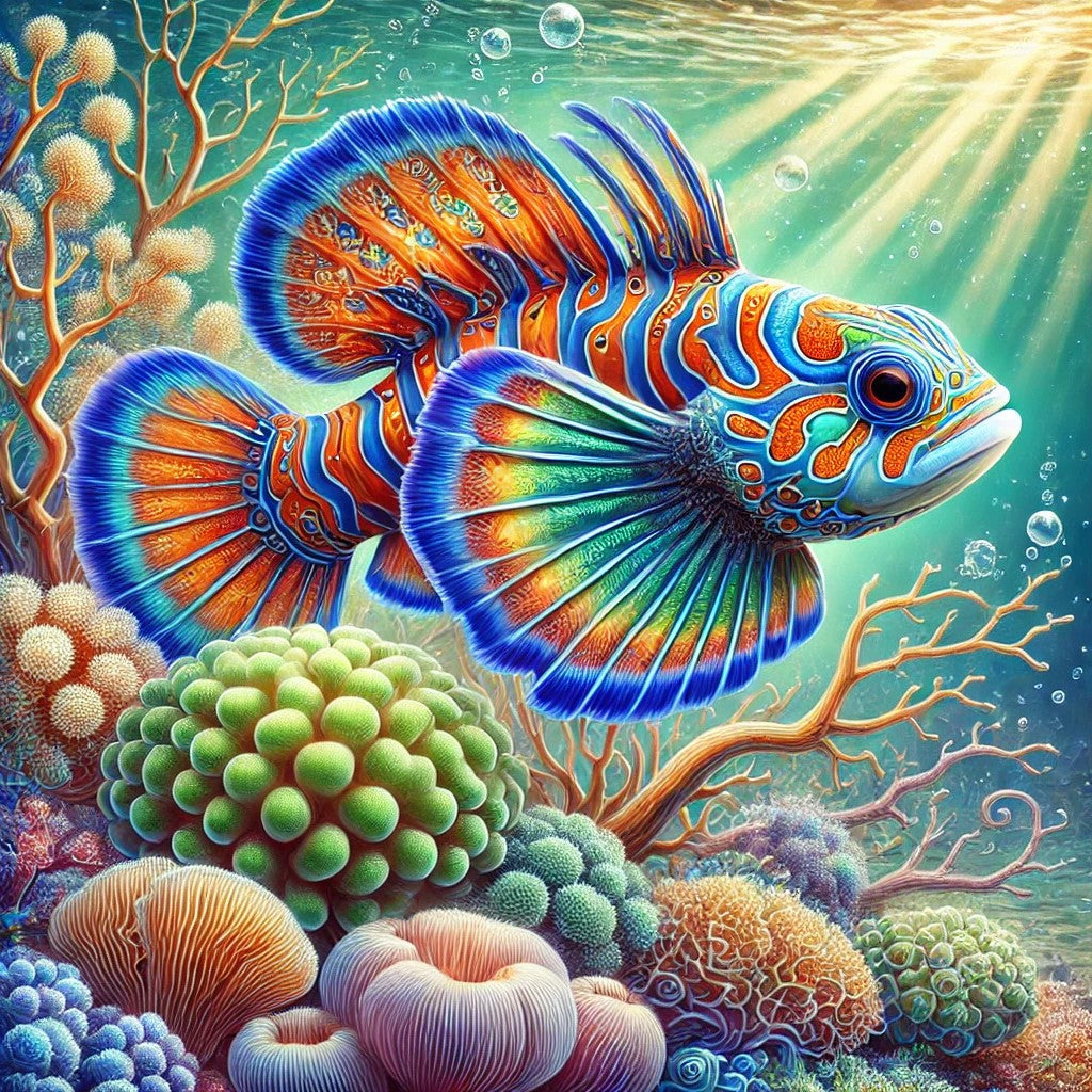 Hypnotischer Fisch unter dem Meer