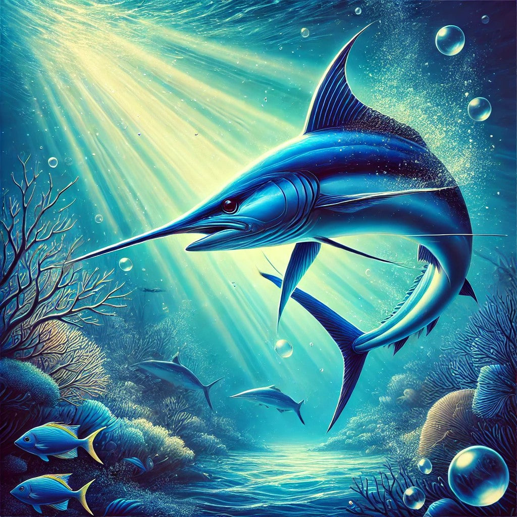 Der Schwertfisch in seinem aquatischen Reich