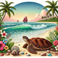 Terre de sable et de coquillages