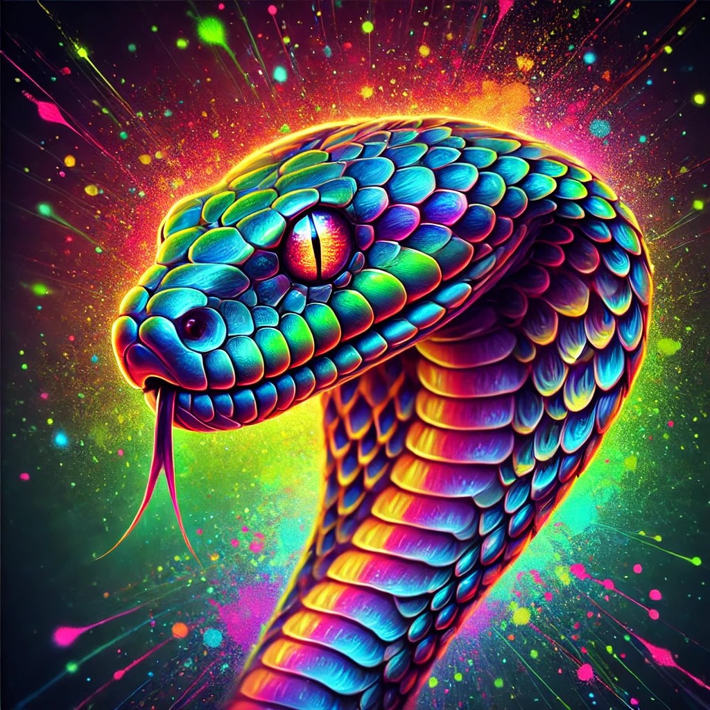 Le serpent néon cosmique
