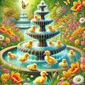 La fontaine aux canetons joyeux