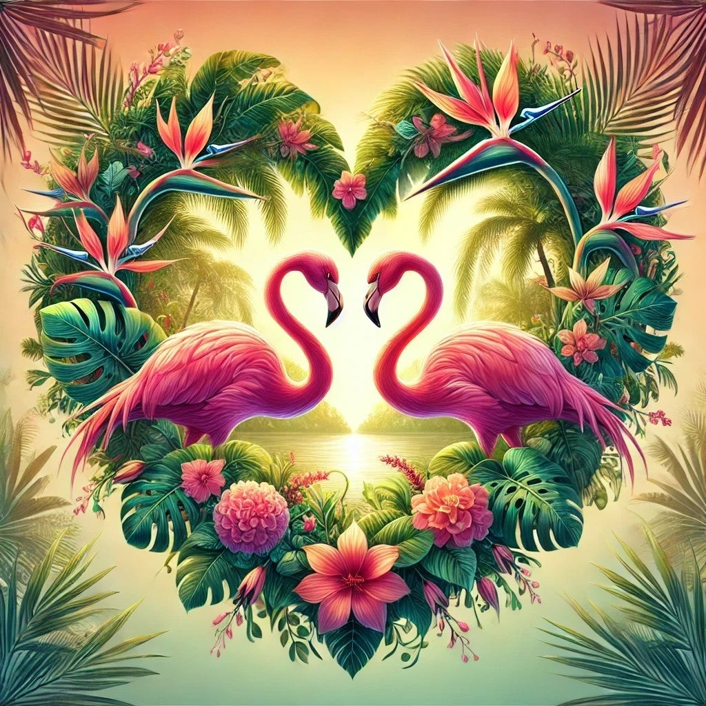 Romance exotique au coucher du soleil