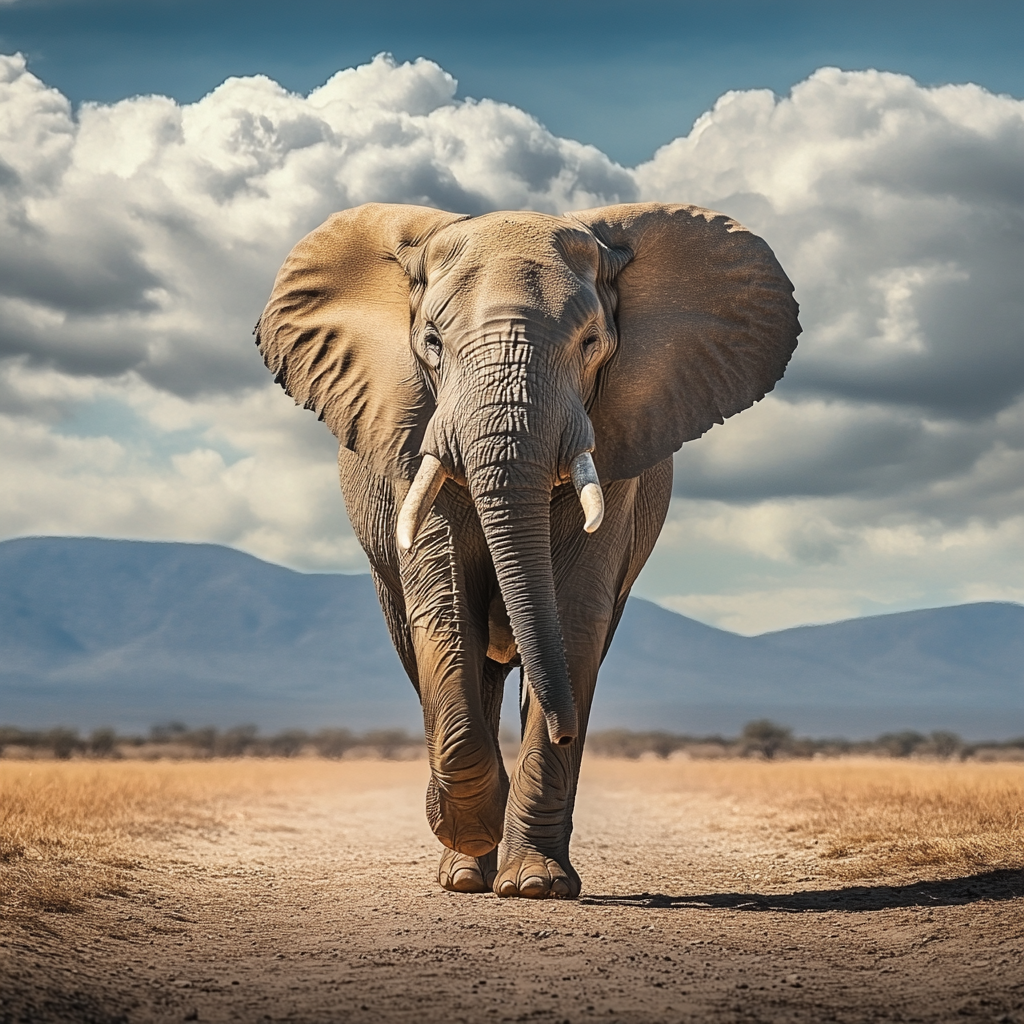 Puissance et élégance de l'éléphant