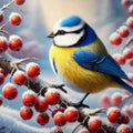 La mésange et la beauté de l’hiver