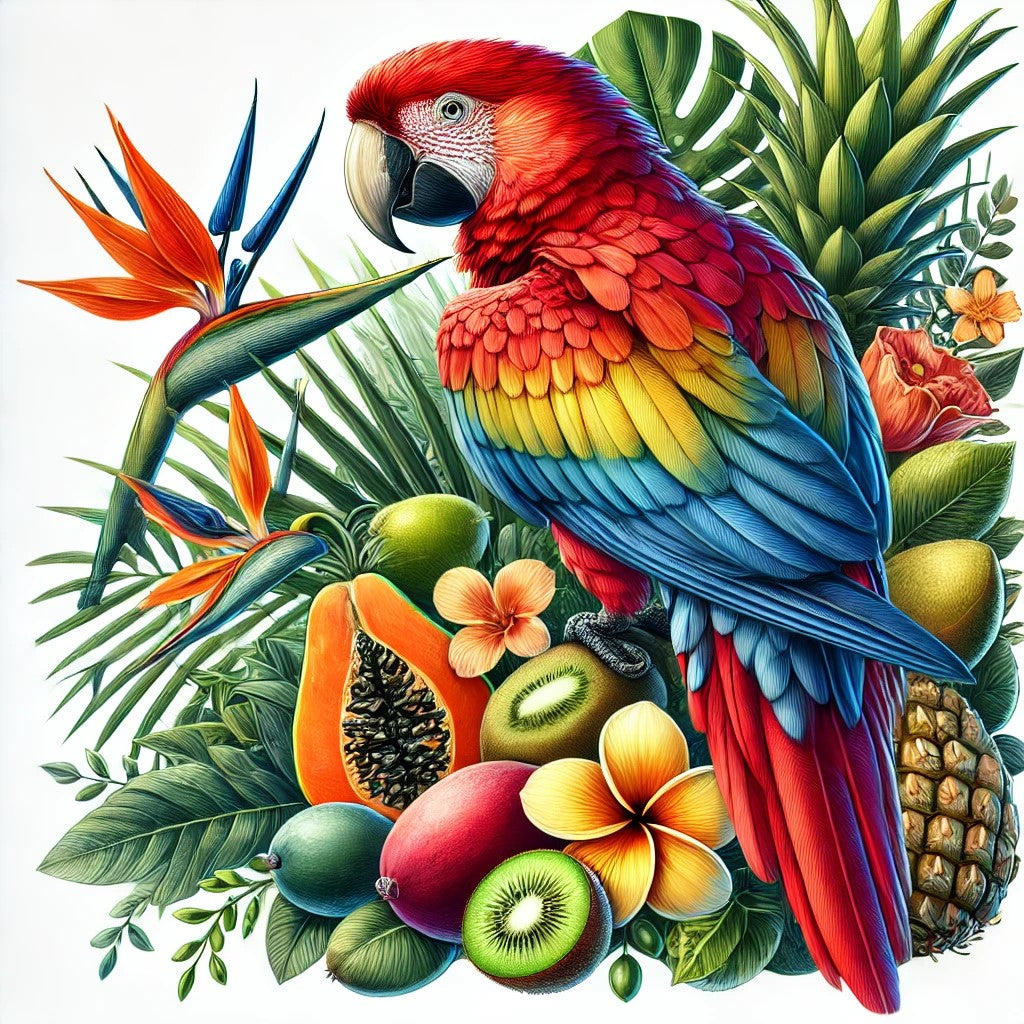 Le Perroquet et l'Abondance Tropicale