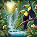 Toucans majestueux dans la jungle luxuriante