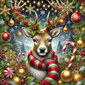 Cerf féerique et Noël enchanté