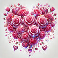 Bouquet scintillant d’amour