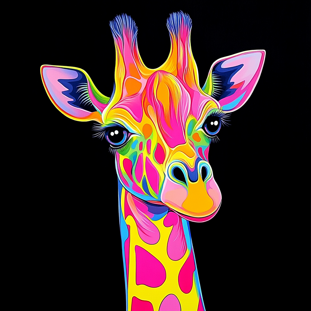 Giraffe Arc-en-Ciel