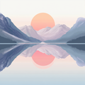 Perfekte Morgenspiegelungen