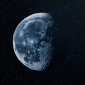 Moon frozen in time