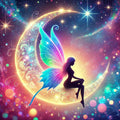 Funkelnde Fee und Mond