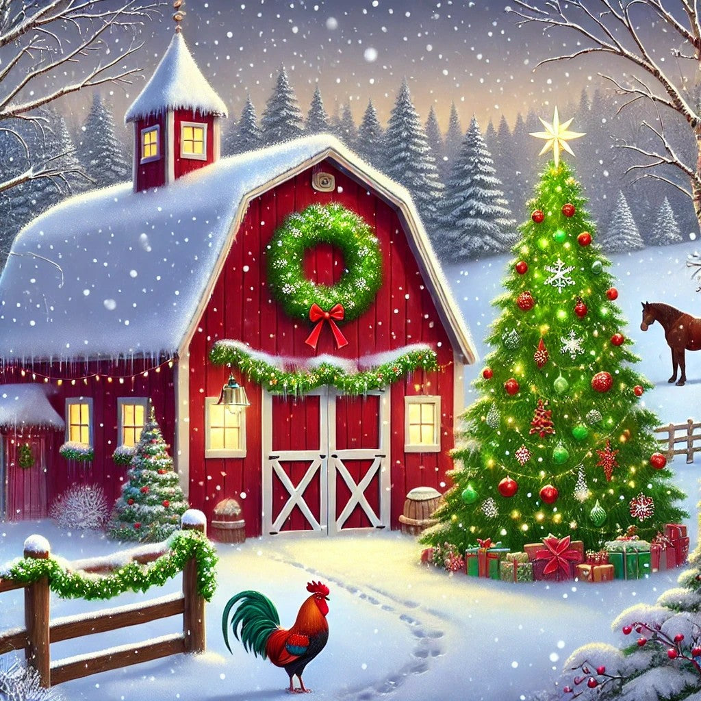 Magie de noël à la campagne