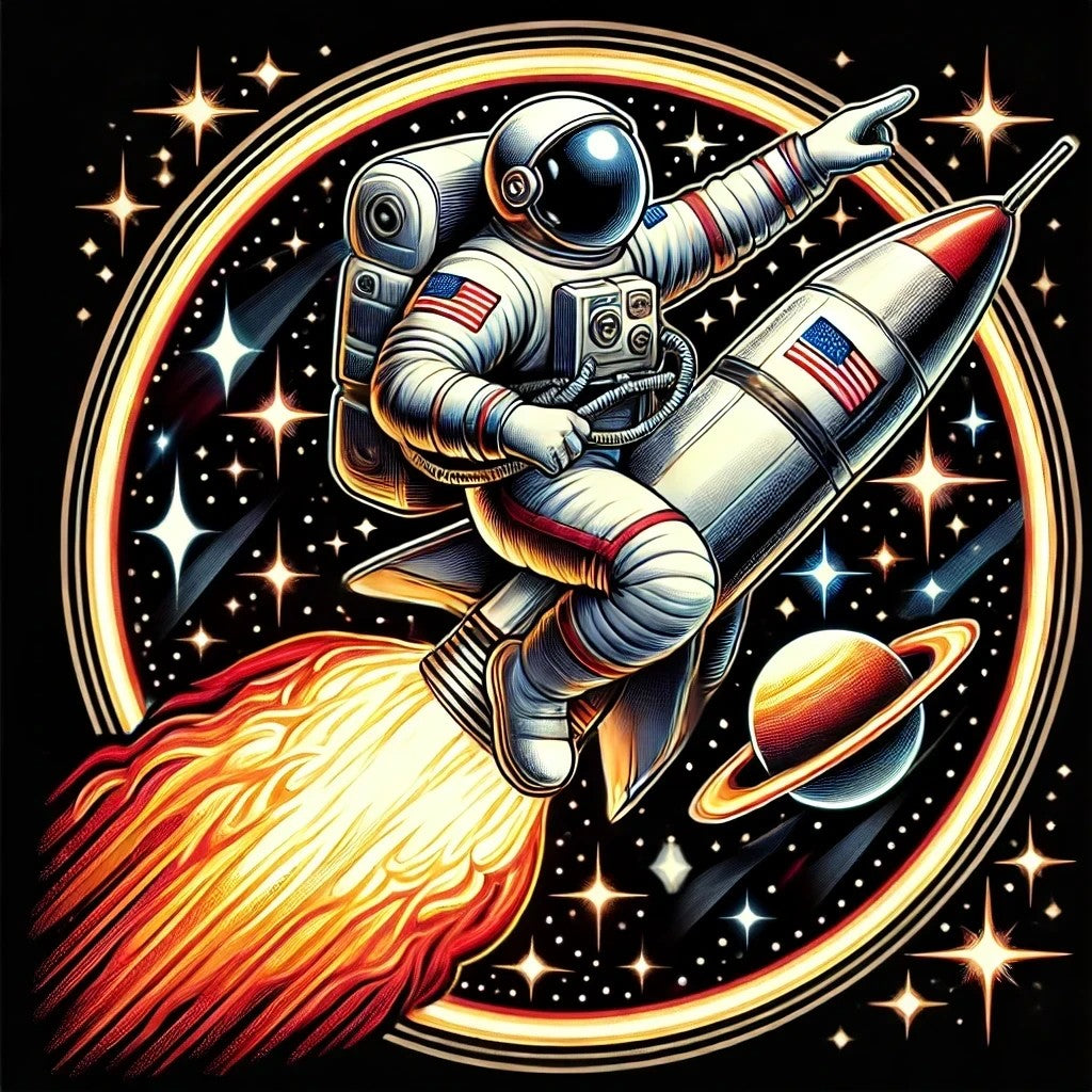 Direction les étoiles en turbo fusée
