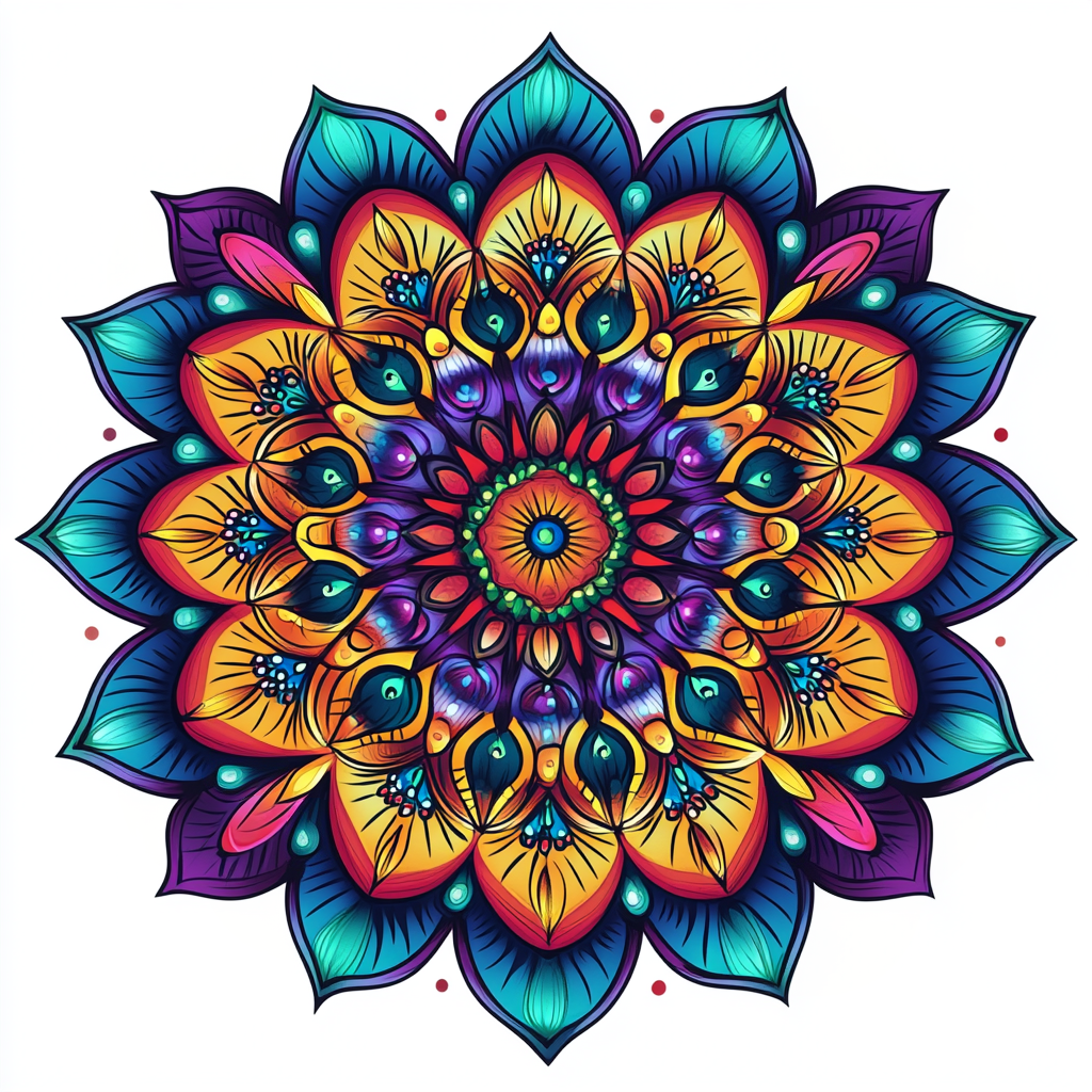 Danse cosmique des couleurs