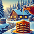 Cabane à sucre en hiver