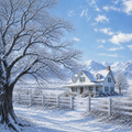 La Maison d'Hiver sous son Manteau Blanc
