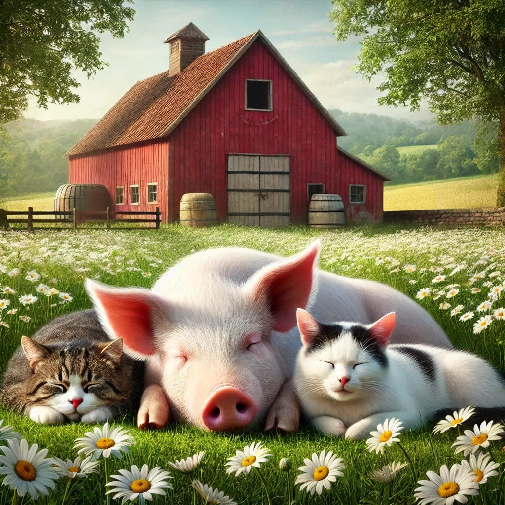 Sieste à la ferme