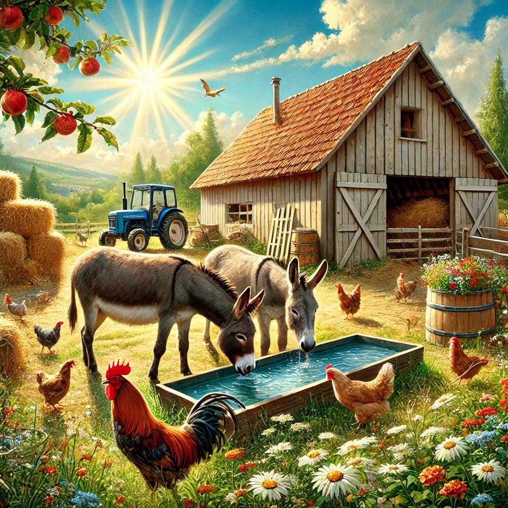 Un Matin Paisible à la ferme