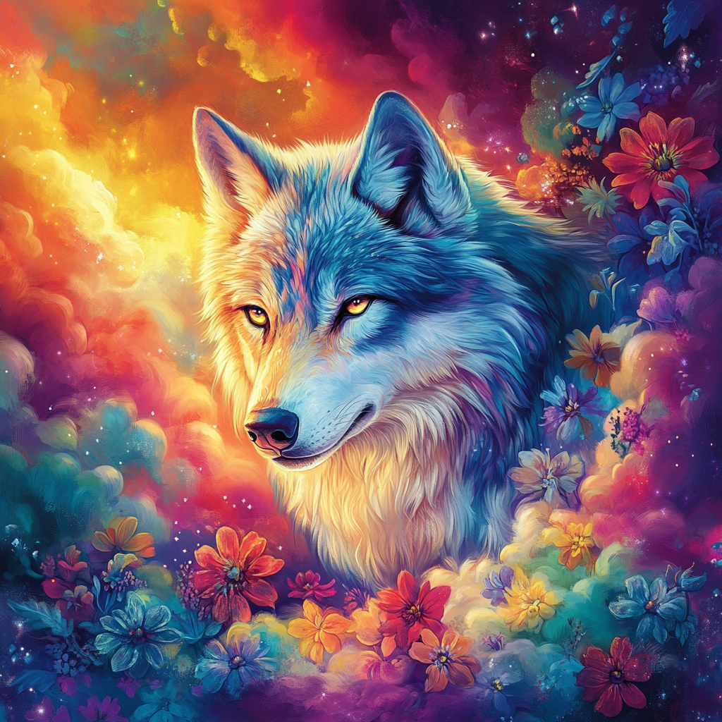 Wolf im Sternengarten