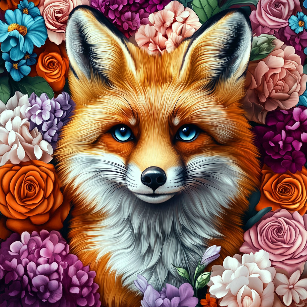 Regard profond et jardin fleuri