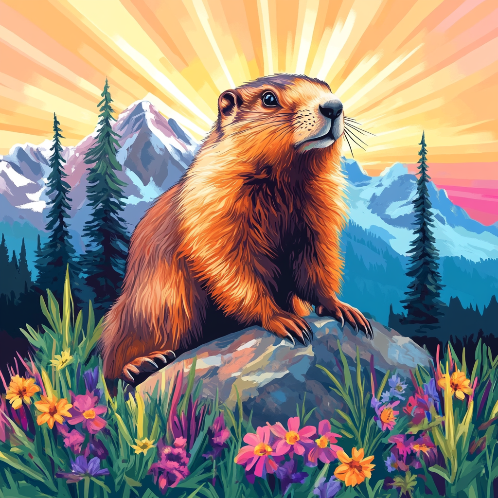 La marmotte et le paradis floral