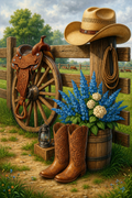 L’esprit cowboy dans les champs