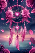 Rosa Magie am Wasser
