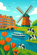 Holländische Postkartenlandschaft