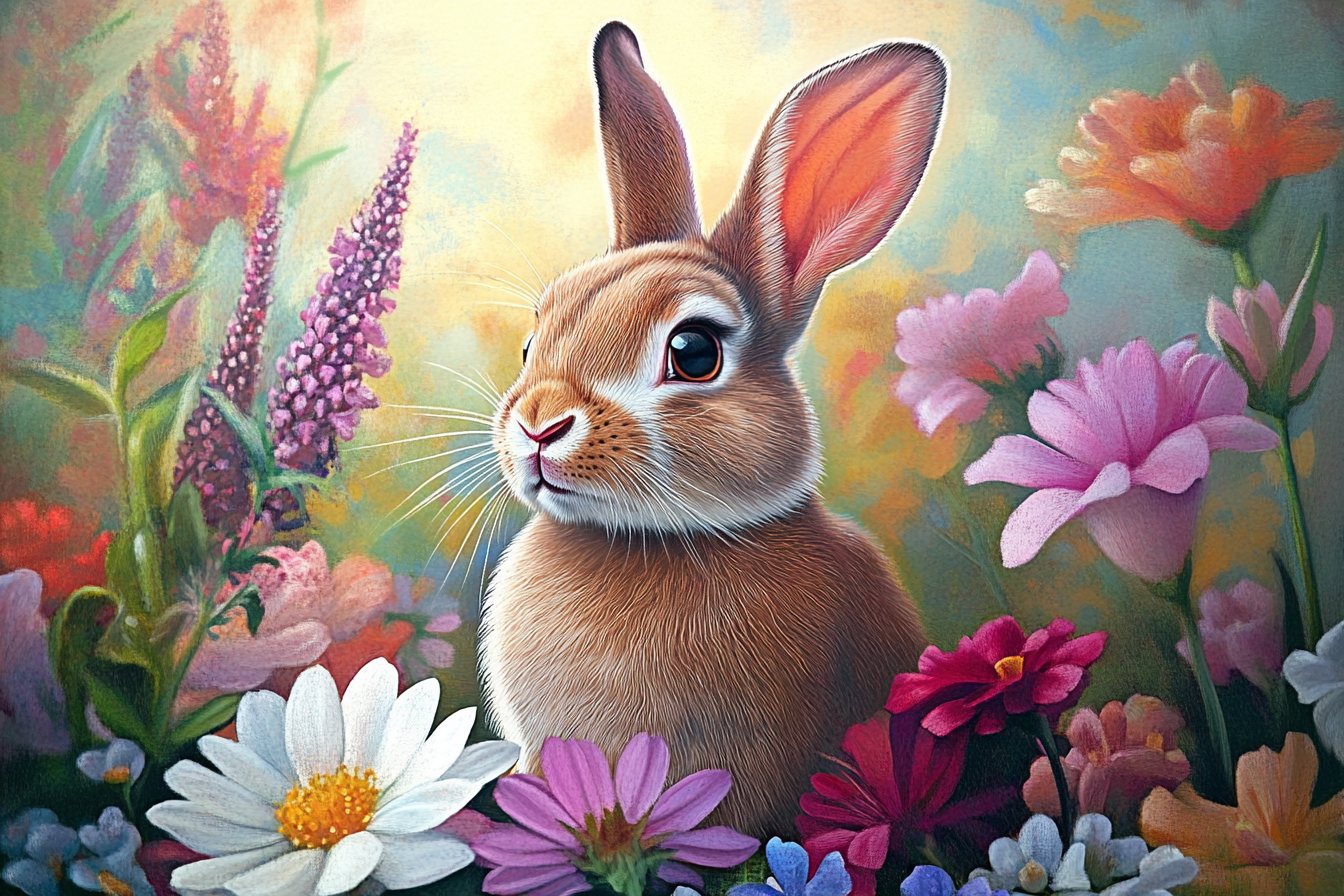 Le lapin et les teintes du bonheur