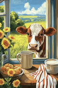 Un Visiteur Curieux au Petit-Déjeuner
