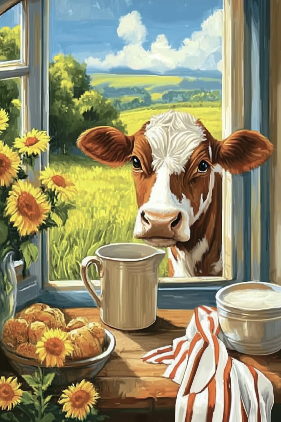 Un Visiteur Curieux au Petit-Déjeuner