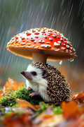 Petite pause sous la pluie