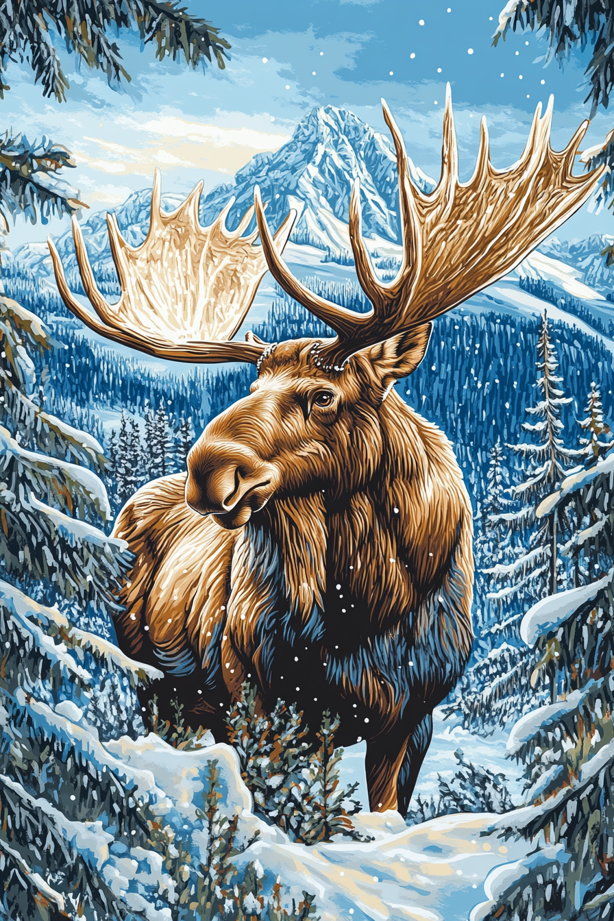 Majesté dans un royaume de neige