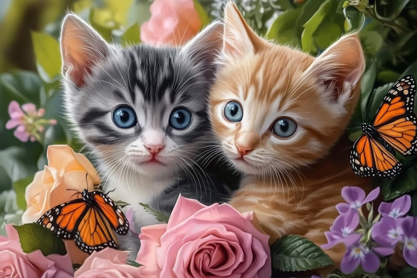 Le jardin secret des chatons