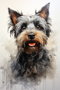 Le compagnon fidèle en aquarelle