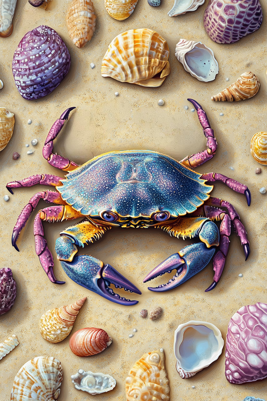 Danse des pinces parmi les coquillages