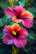 Hibiskus in voller Blüte