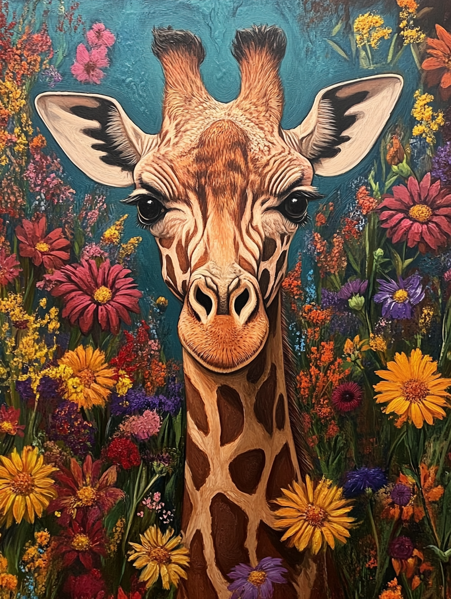 Beauté Sauvage parmi les Fleurs