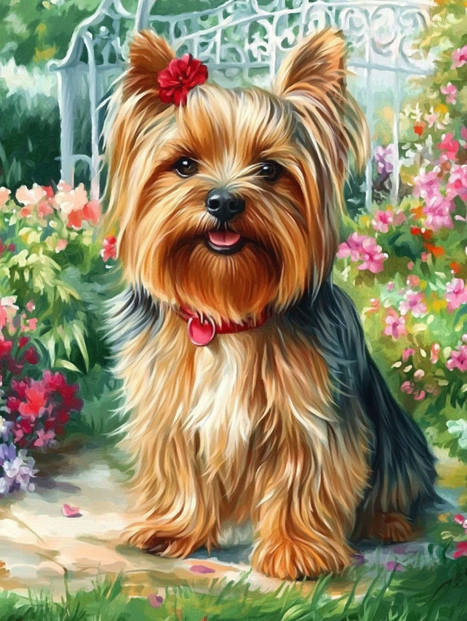 Petite princesse du jardin fleuri
