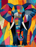 Art Moderne : Éléphant Stylisé
