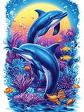 Le ballet des dauphins et des poissons