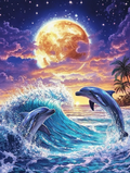 Danse nocturne des dauphins