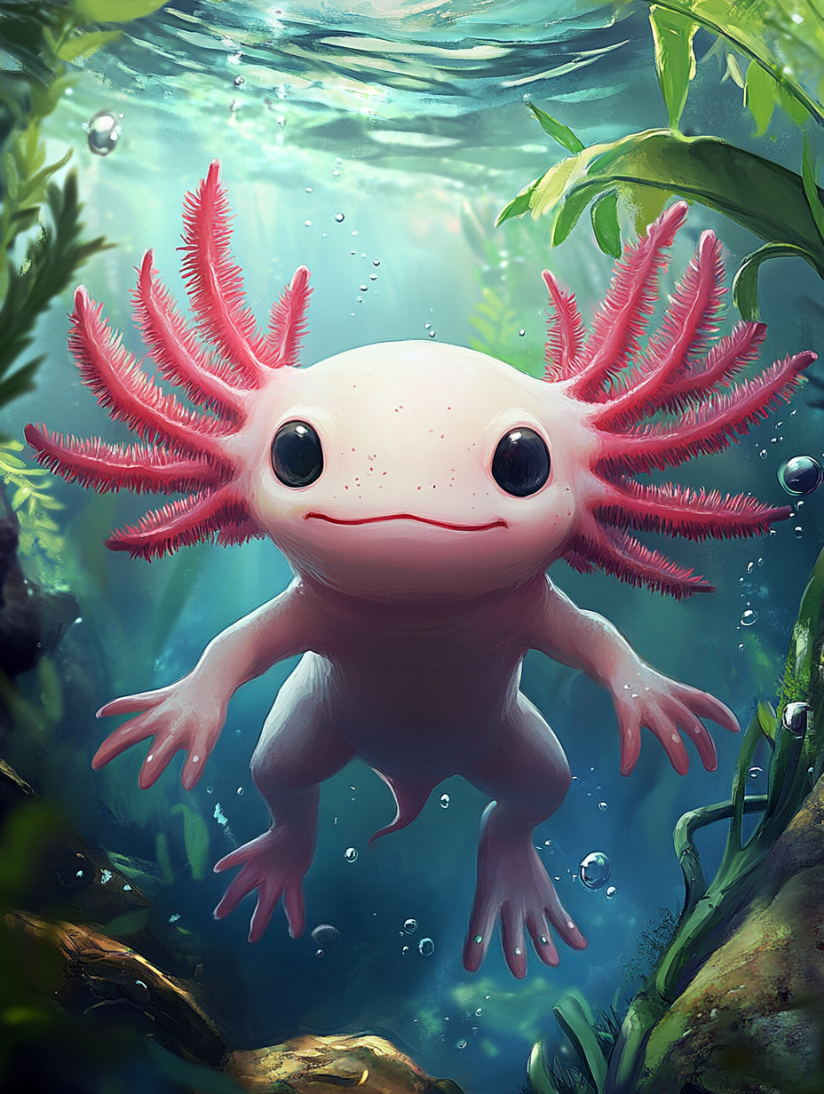 L’axolotl dans son royaume